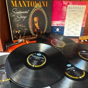 Mantovani Sentimental Strings Vinyl Record Collection boxed set